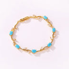 Tulip Flower Zircon Bracelet