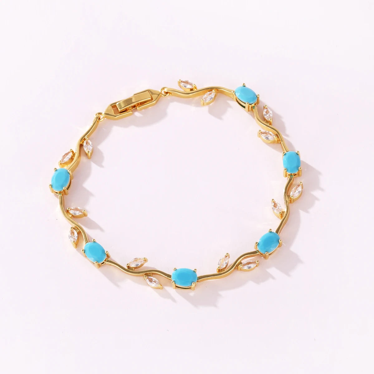 Tulip Flower Zircon Bracelet