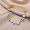Gold Evil Eye Bracelet