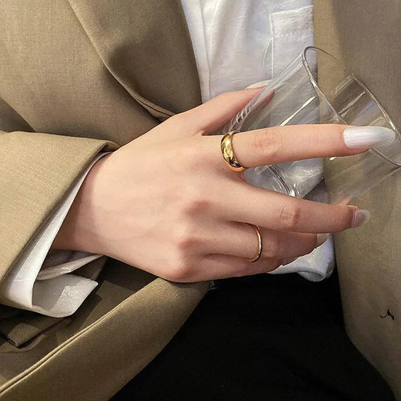 18K Gold Knuckle Ring Set