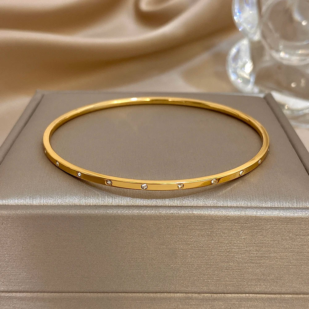 Slim Gold Cuff Bracelet