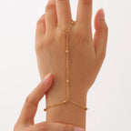Gold Hand Chain Ring Bracelet