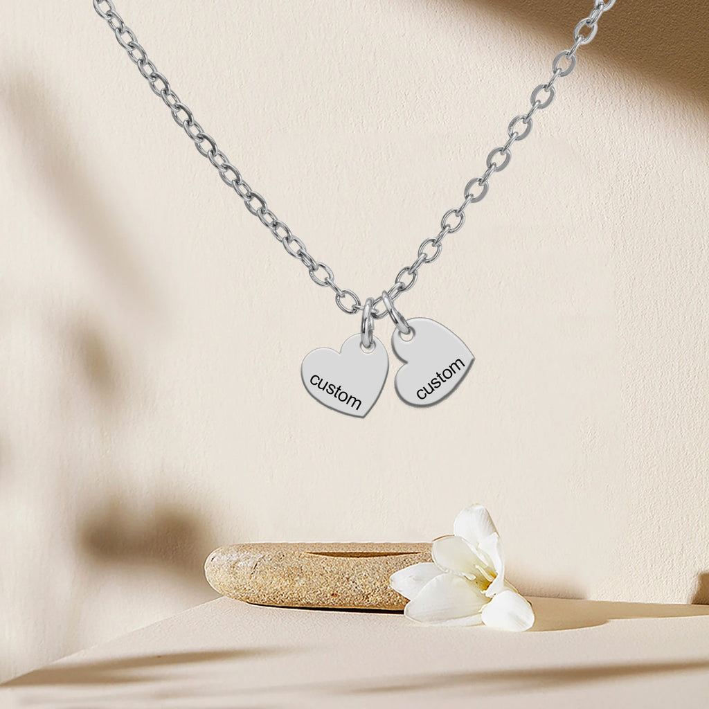 Custom Heart Name Necklace