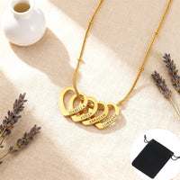 Custom Heart Name Date Necklace