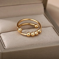 Gold Beads Ring