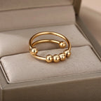 Gold Beads Ring