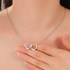 Custom Heart Name Date Necklace