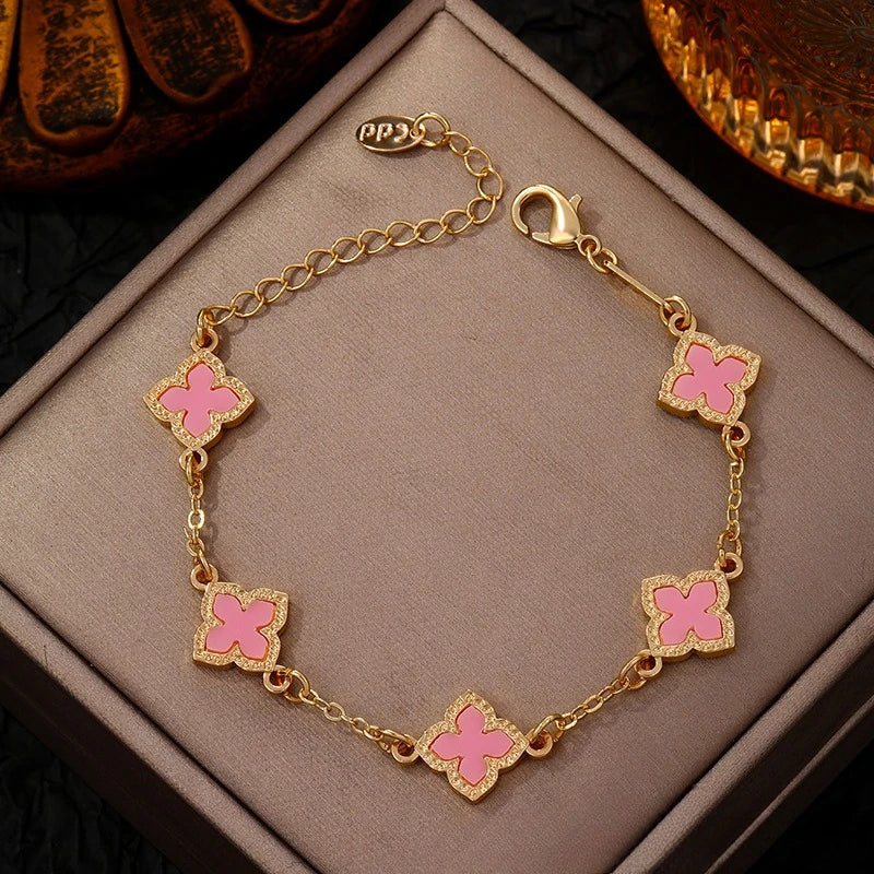 Gold Clover Bracelet
