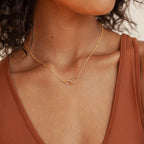 Gold Paperclip Necklace