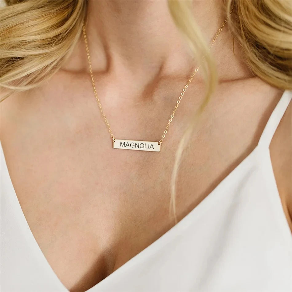 Gold Monogram Necklace