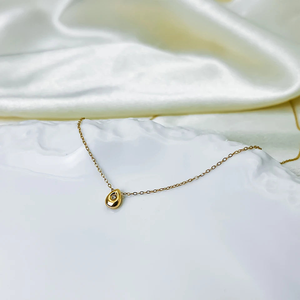 Gold Water Drop Necklace
