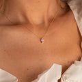 Gold Zirconia Pendant Necklace