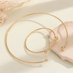 Modern Gold Collar Necklace