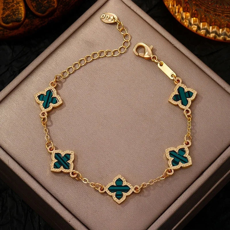 Gold Clover Bracelet