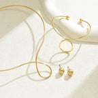 Modern Gold Statement Set
