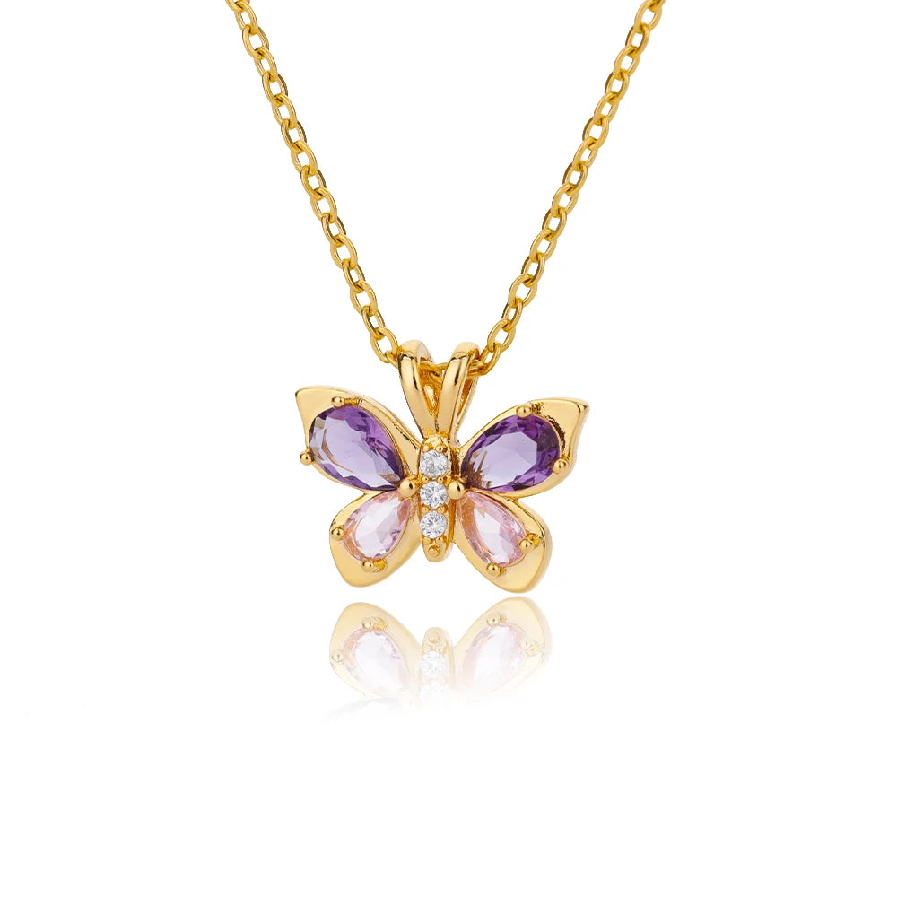 Butterfly Crystal Necklace