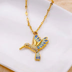 Colorful Birds Necklace – Stainless Steel