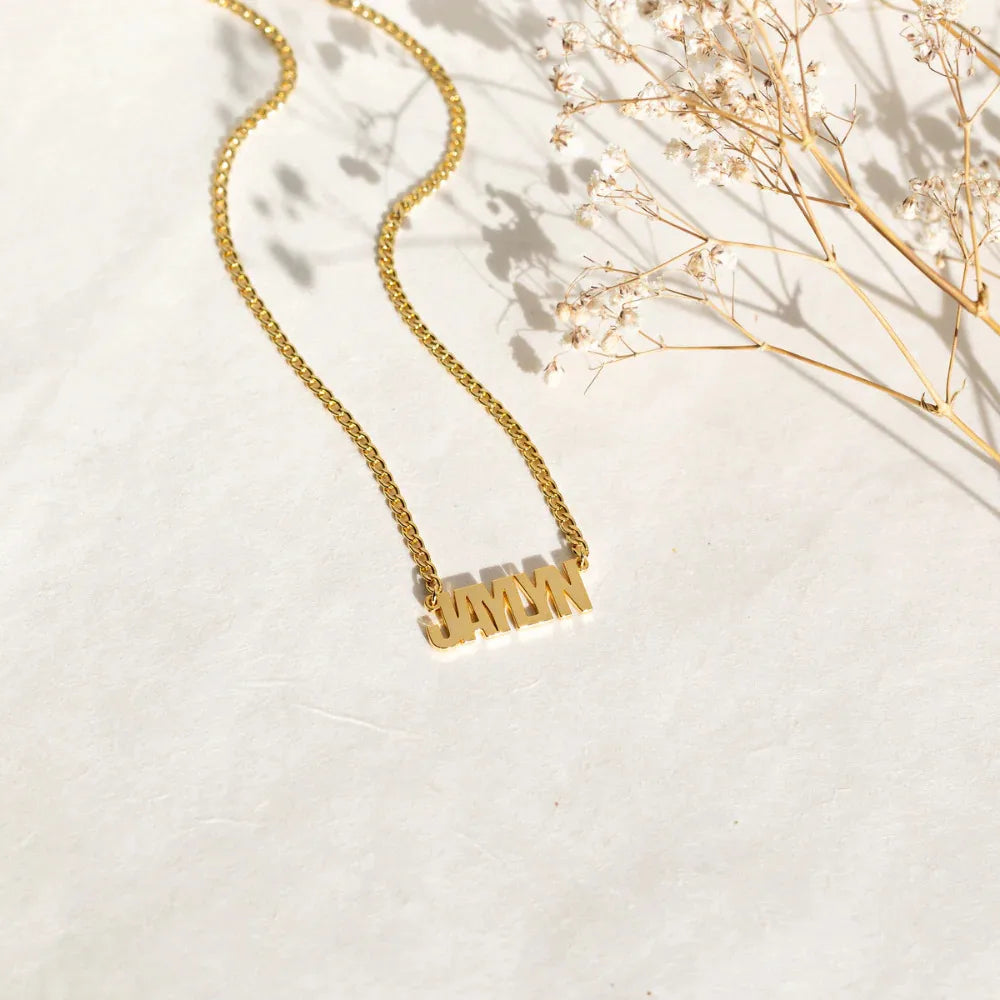 Custom Gold Name Necklace