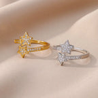 Double Star Zircon Ring