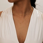 Gold Fringe Chain Necklace