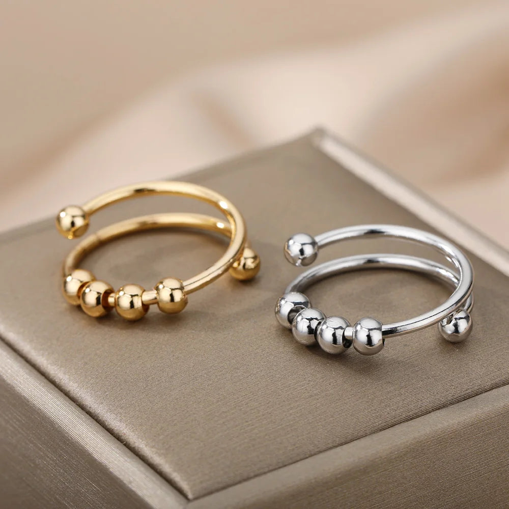 Gold Beads Ring