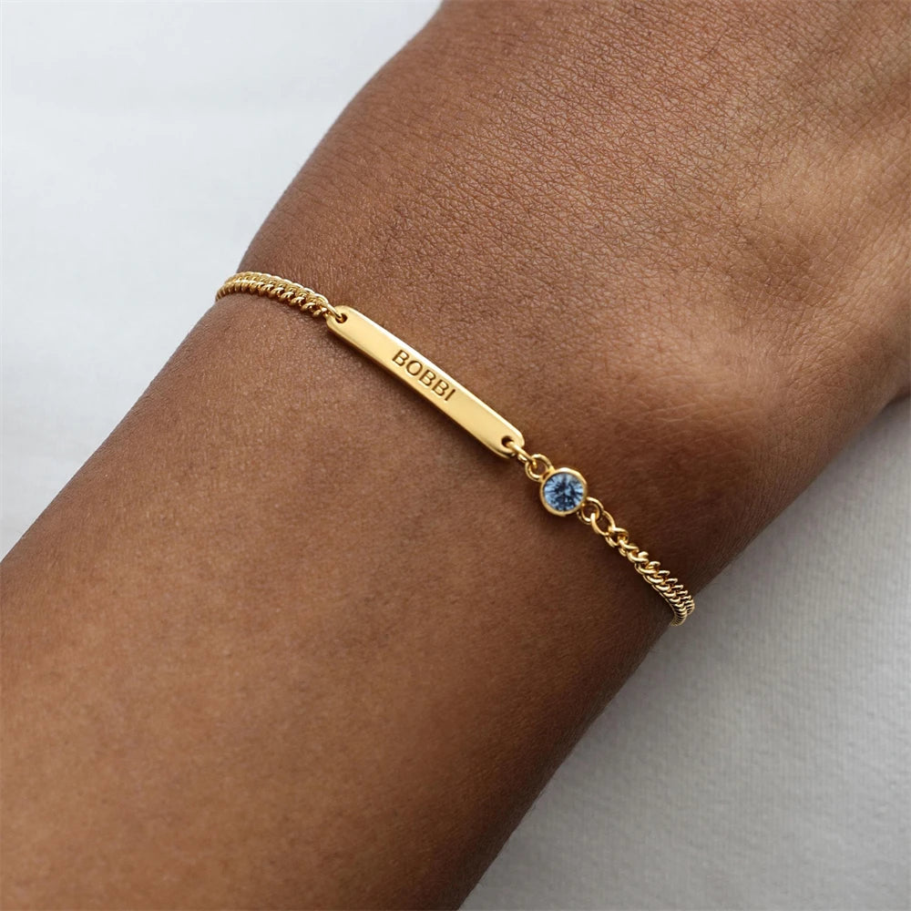 Personalized Birthstone Bracelet