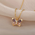Butterfly Crystal Necklace