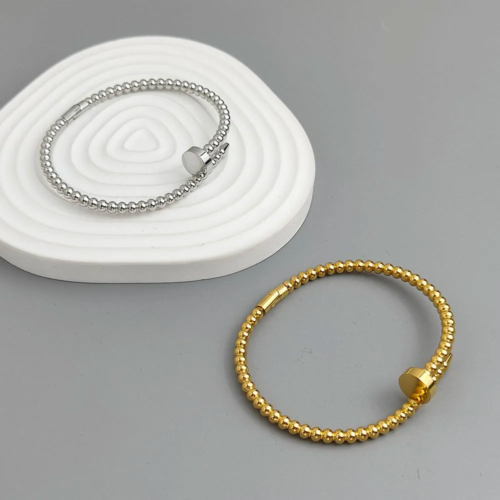 Gold Nail Bracelet