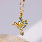 Colorful Birds Necklace – Stainless Steel
