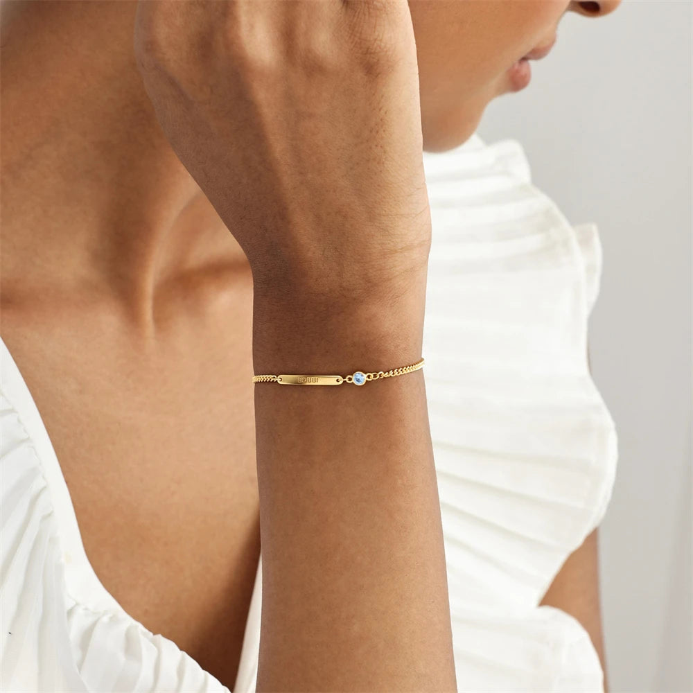 Personalized Birthstone Bracelet