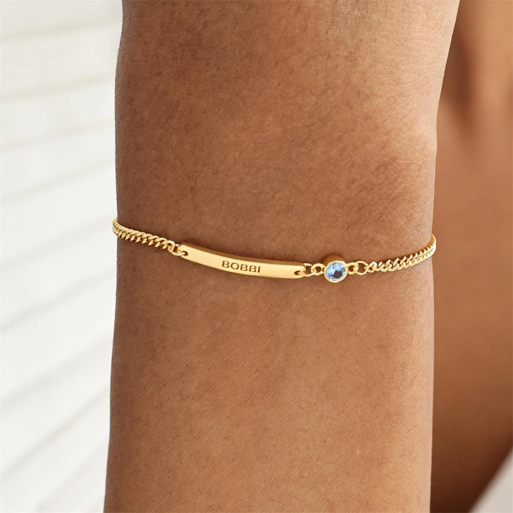 Personalized Birthstone Bracelet