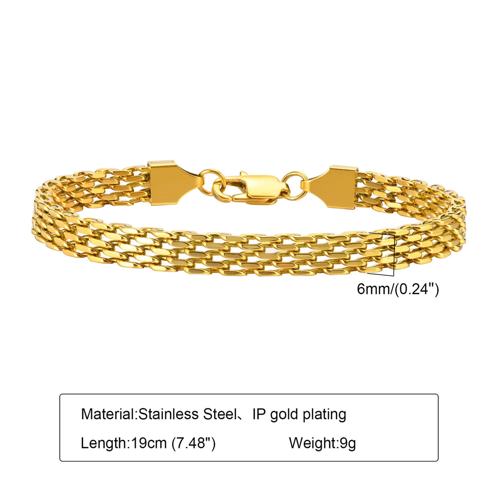 18K Gold Chunky Link Bracelet