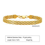18K Gold Chunky Link Bracelet