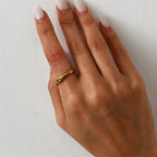 Gold Wave Ring