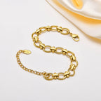 18K Gold Chunky Link Bracelet