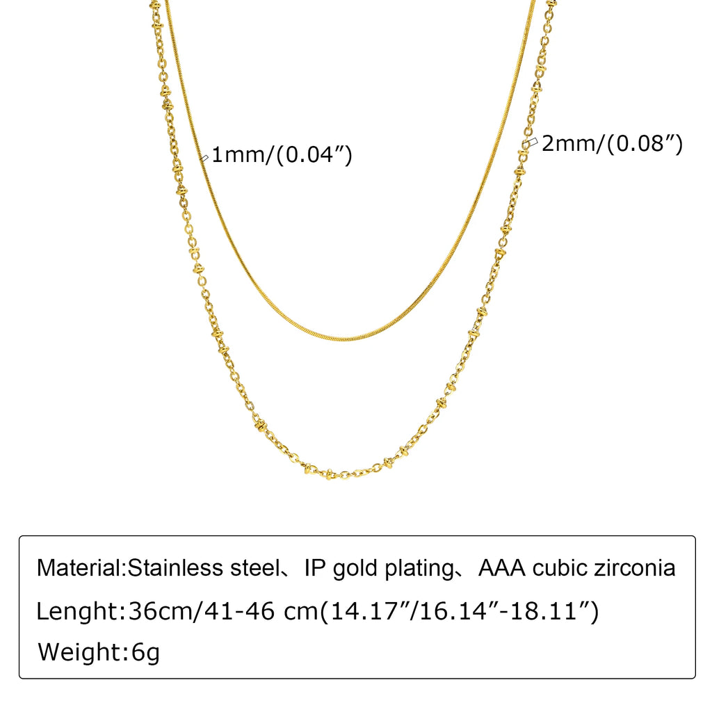 Gold Beads Chain Choker