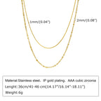 Gold Beads Chain Choker