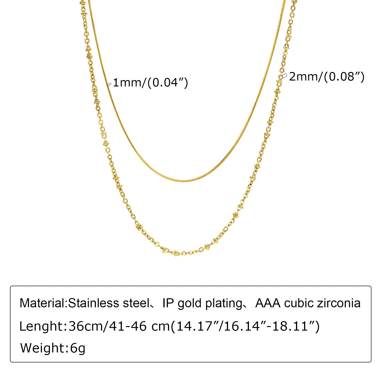 Gold Beads Chain Choker