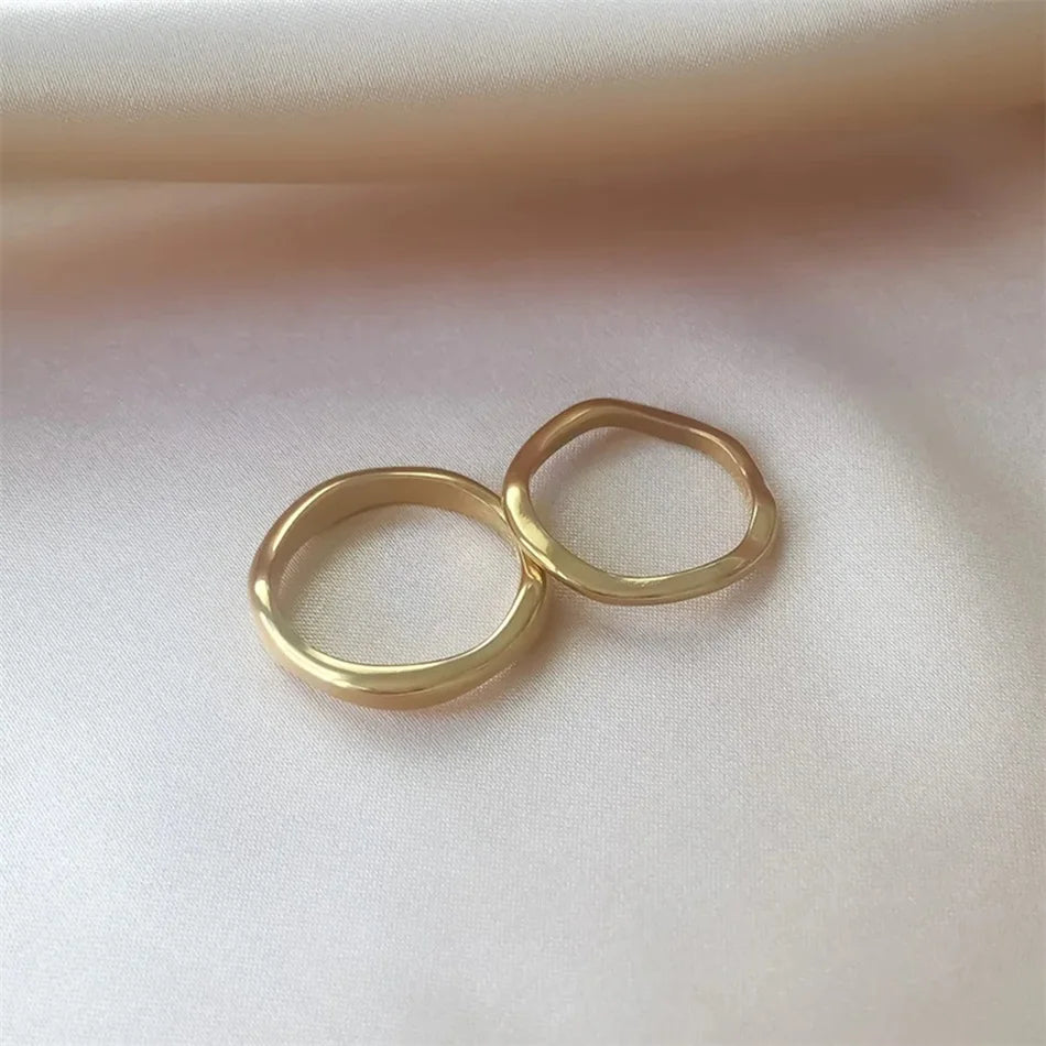 Gold Wave Ring