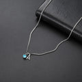 Custom Birthstone Initial Necklace
