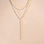 Gold Fringe Chain Necklace