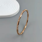 New stainless steel ball bead gold-plated bracelet, classic O-shaped silver bracelet for women, wedding party jewelry
