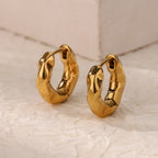Gold Geometric Hoop Earrings