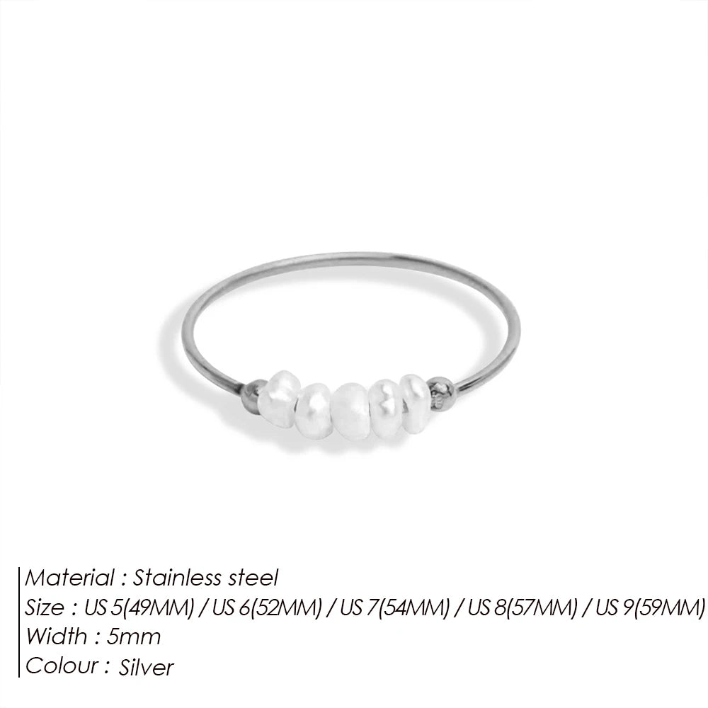 Gold Pearl Ring