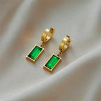 Gold Green Zircon Set
