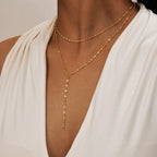Gold Fringe Chain Necklace