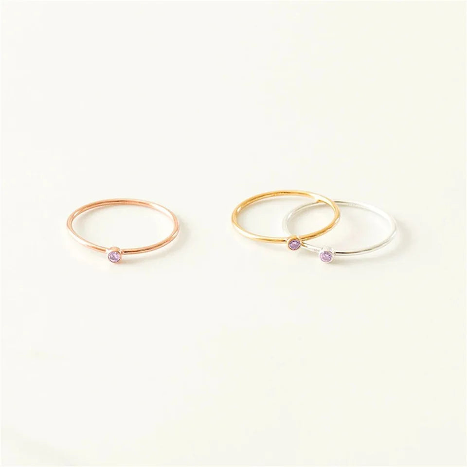 Gold Birthstone Ring