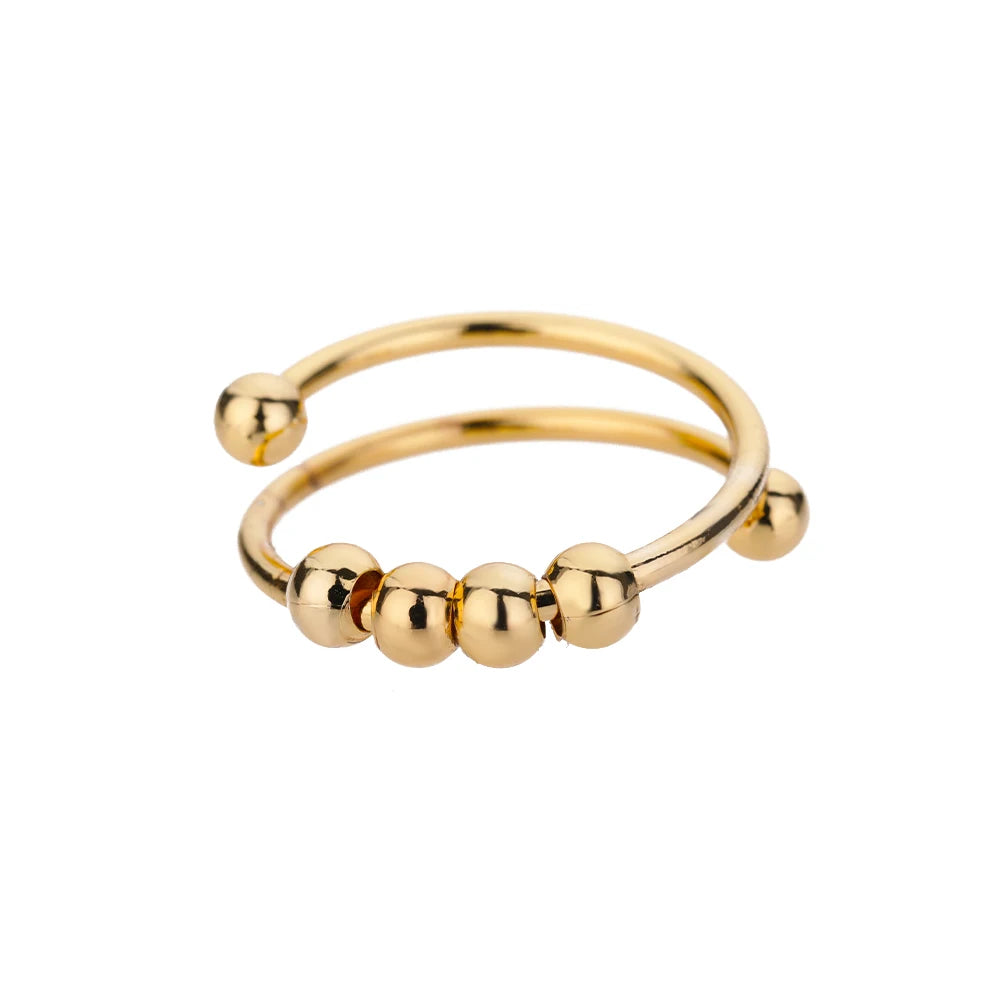 Gold Beads Ring