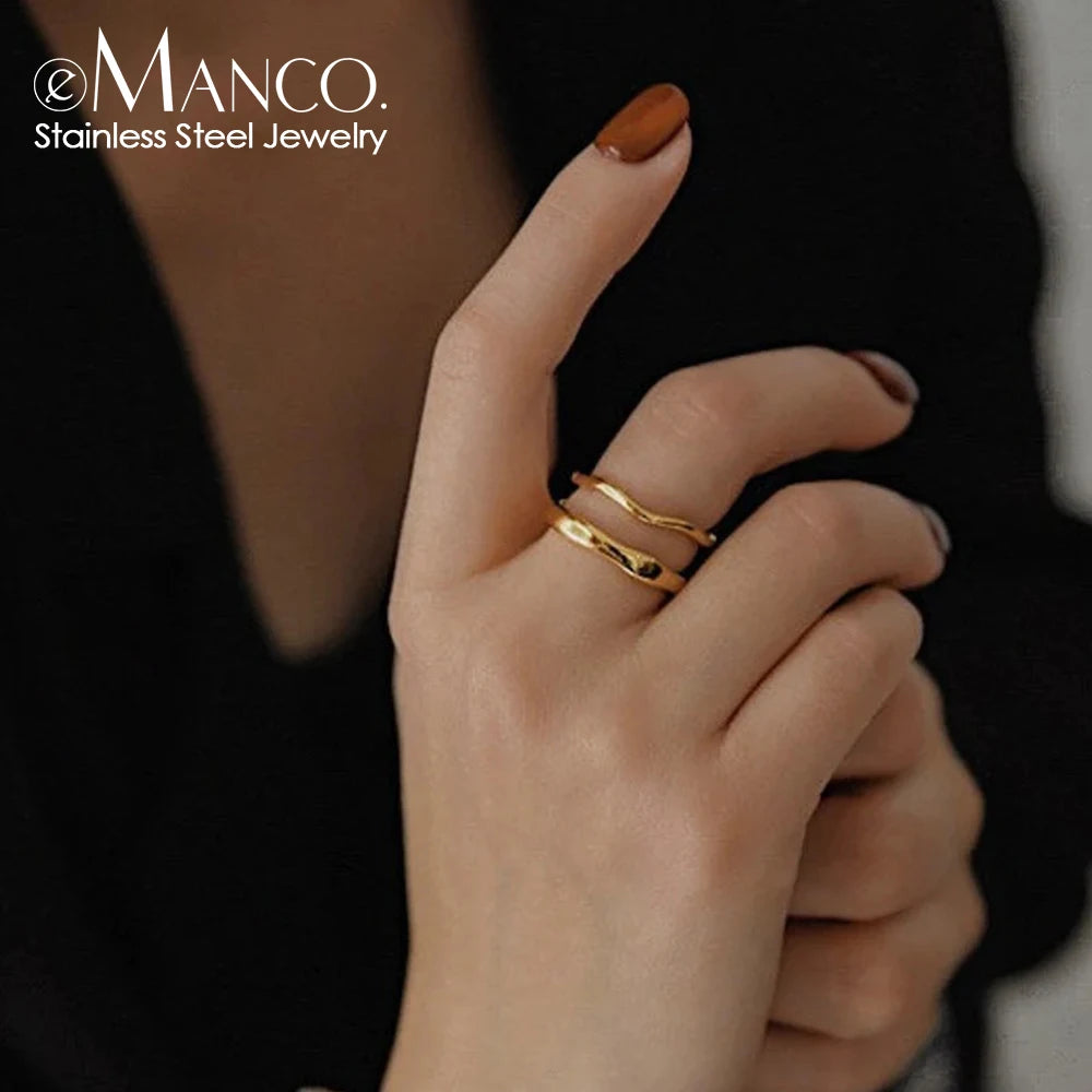 Gold Wave Ring