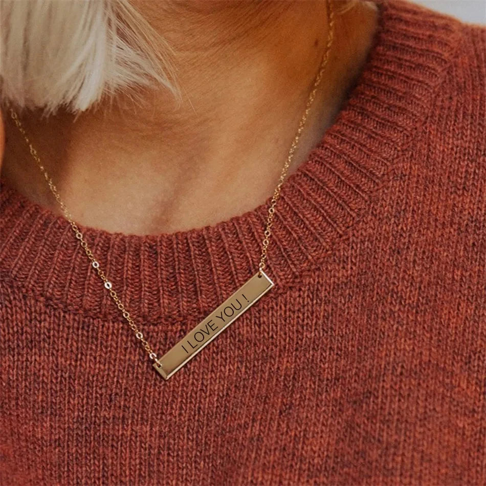Gold Monogram Necklace